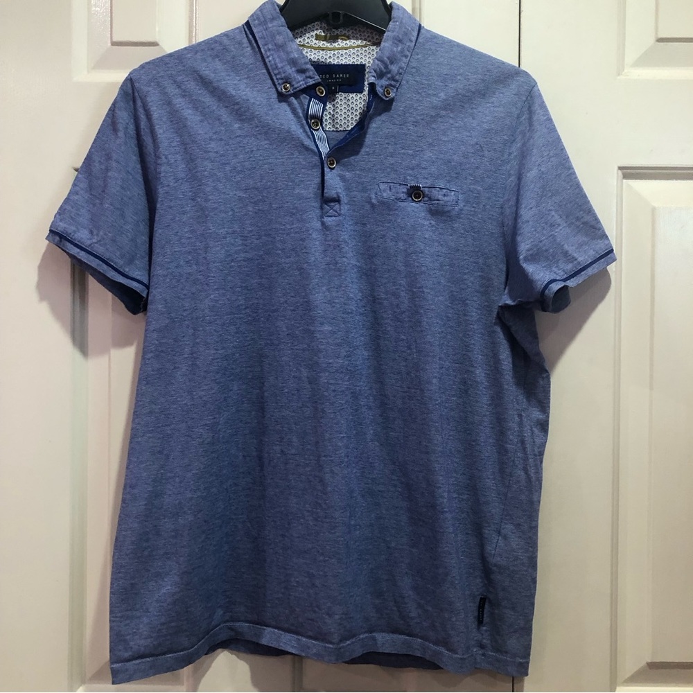 Ted Baker London Polo Shirt Men’s Size 5 Blue